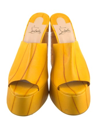 Christian Louboutin Leather Slides