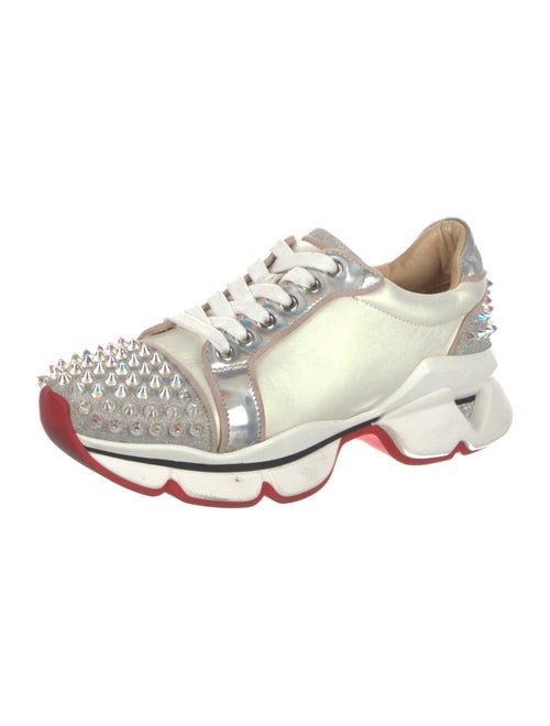 Christian Louboutin Leather Printed Sneakers