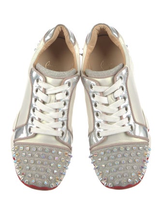 Christian Louboutin Leather Printed Sneakers