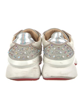 Christian Louboutin Leather Printed Sneakers