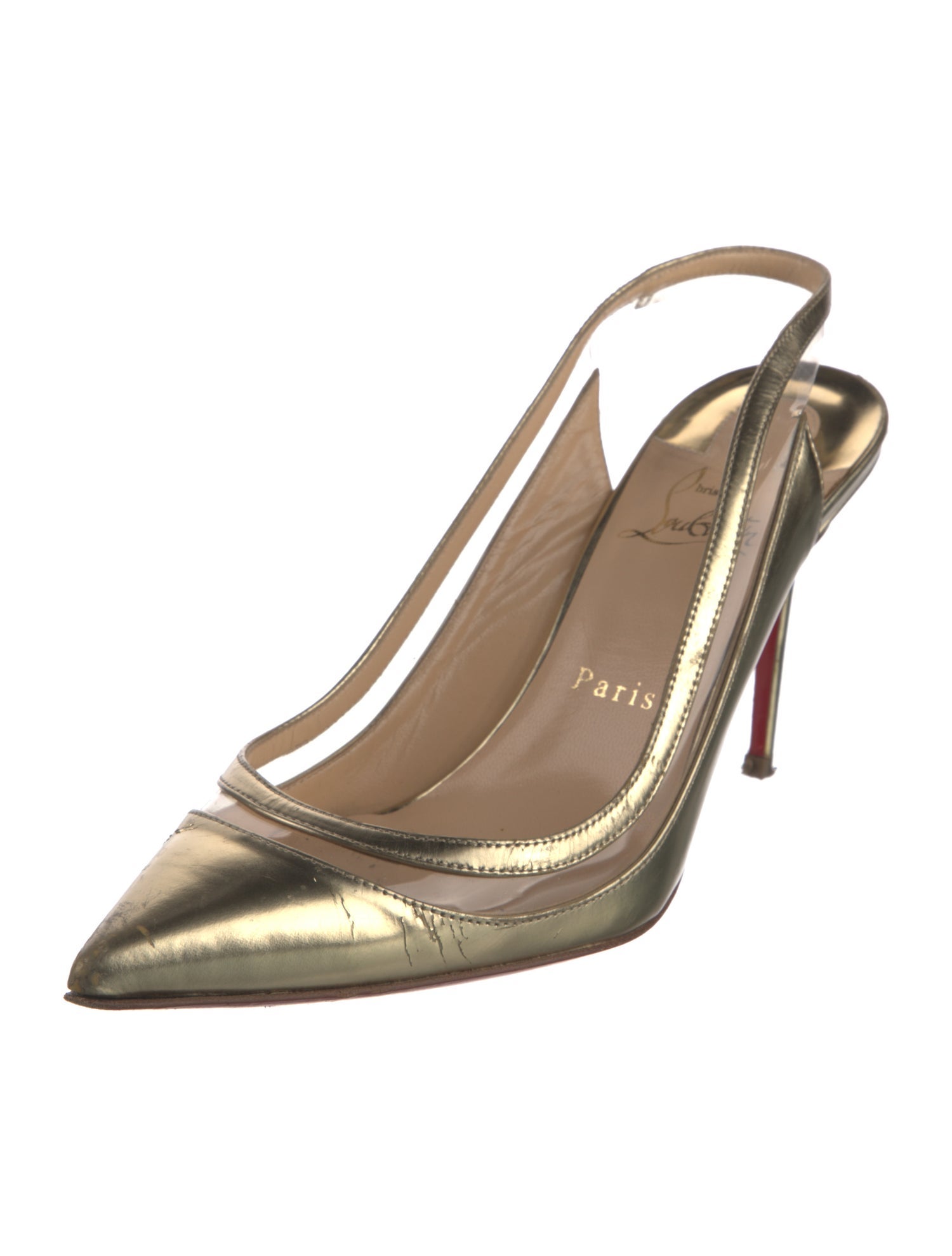 Christian Louboutin Leather Slingback Pumps