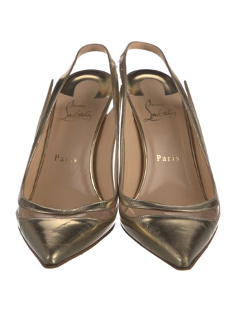Christian Louboutin Leather Slingback Pumps