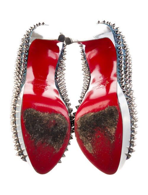 Christian Louboutin Spike Accents Glitter Accents Pumps