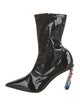 Christian Louboutin Patent Leather Sock Boots