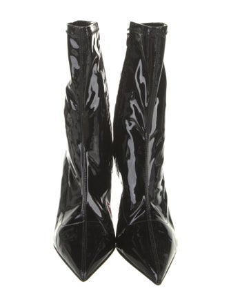 Christian Louboutin Patent Leather Sock Boots