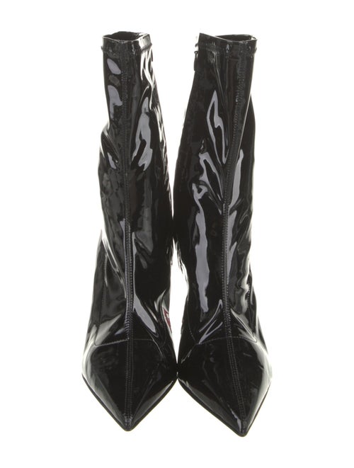Christian Louboutin Patent Leather Sock Boots