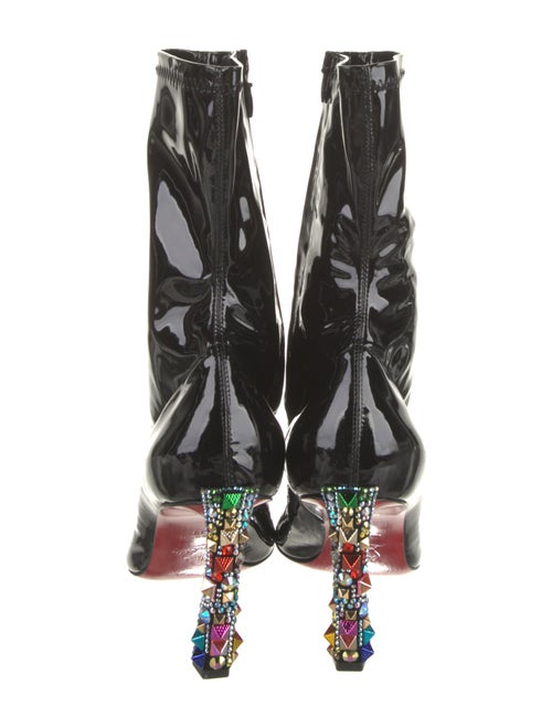 Christian Louboutin Patent Leather Sock Boots