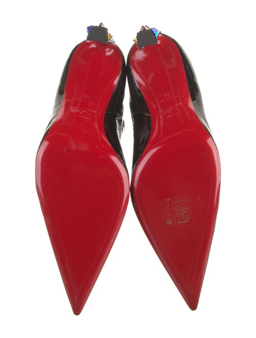 Christian Louboutin Patent Leather Sock Boots