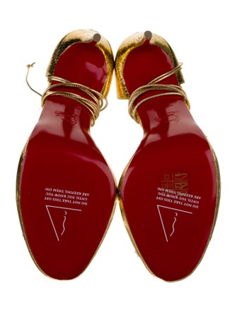 Christian Louboutin PVC Crystal Embellishments D'Orsay Pumps