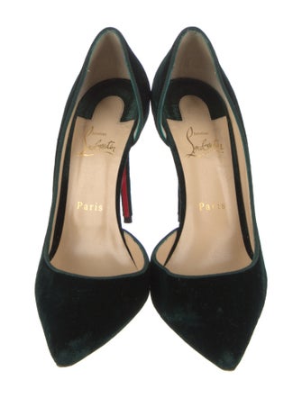Christian Louboutin Velvet D'Orsay Pumps
