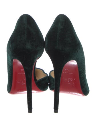 Christian Louboutin Velvet D'Orsay Pumps