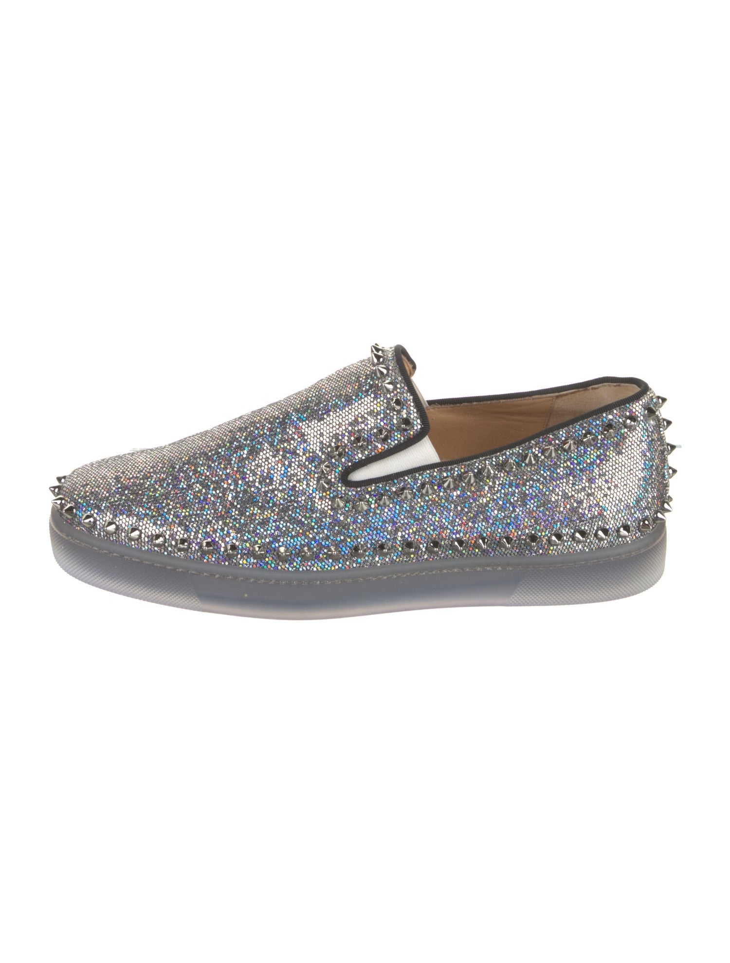 Christian Louboutin Glitter Studded Accents Sneakers