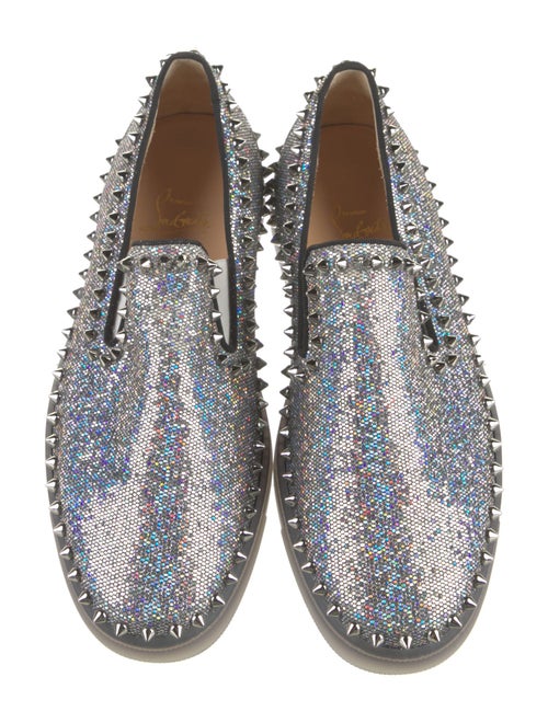 Christian Louboutin Glitter Studded Accents Sneakers