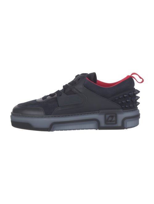 Christian Louboutin Spike Accents Leather Sneakers