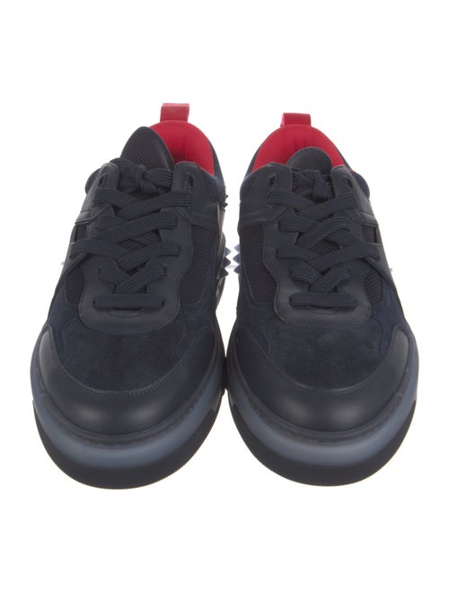 Christian Louboutin Spike Accents Leather Sneakers