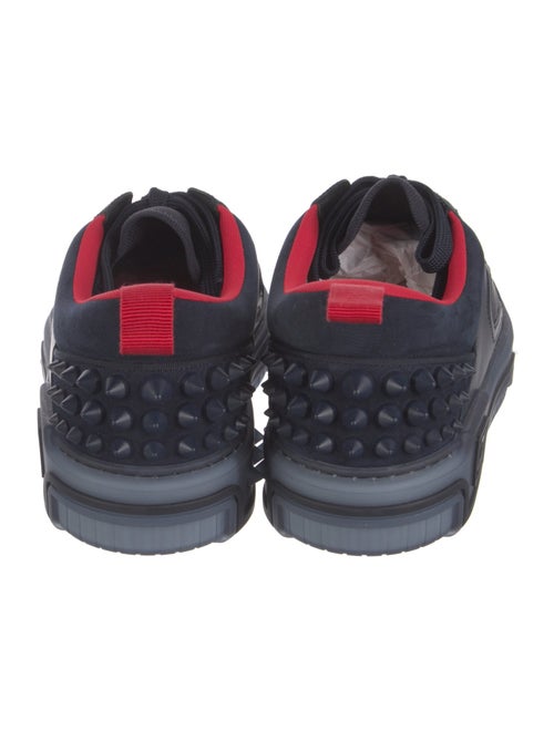 Christian Louboutin Spike Accents Leather Sneakers