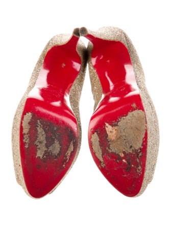 Christian Louboutin Glitter Glitter Accents Pumps
