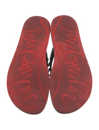 Christian Louboutin Rubber Studded Accents Slides
