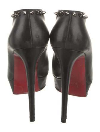 Christian Louboutin Spike Accents Leather Pumps
