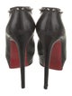 Christian Louboutin Spike Accents Leather Pumps