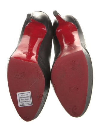 Christian Louboutin Spike Accents Leather Pumps