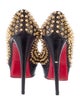 Christian Louboutin Leather Cutout Accent Pumps