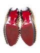 Christian Louboutin Leather Cutout Accent Pumps