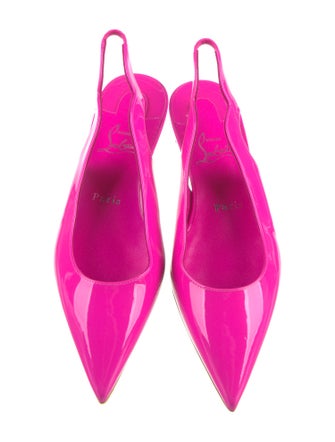 Christian Louboutin Patent Leather Slingback Flats