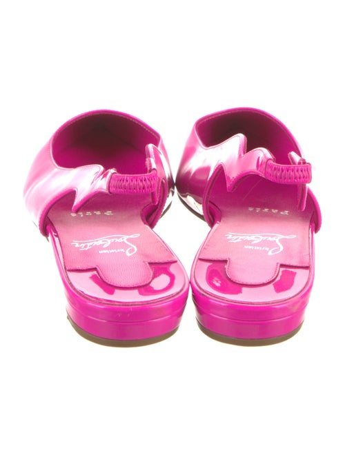 Christian Louboutin Patent Leather Slingback Flats