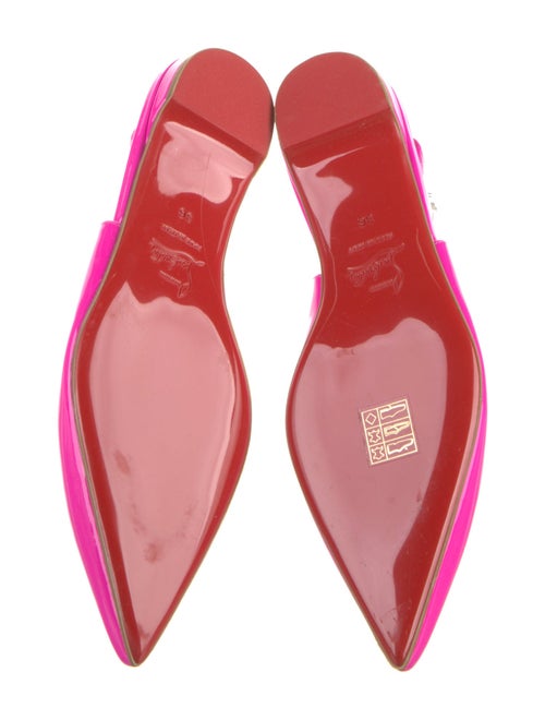 Christian Louboutin Patent Leather Slingback Flats