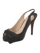 Christian Louboutin Vendome Nodo 120 Satin Slingback Pumps