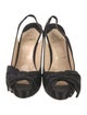 Christian Louboutin Vendome Nodo 120 Satin Slingback Pumps
