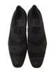 Christian Louboutin Velvet Crystal Embellishments Loafers