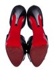 Christian Louboutin Leather Pleated Accents D'Orsay Pumps