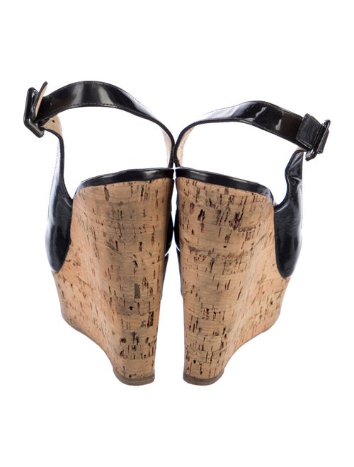 Christian Louboutin Patent Leather Slingback Sandals