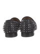 Christian Louboutin Patent Leather Studded Accents Loafers