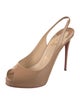 Christian Louboutin Patent Leather Slingback Sandals