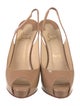 Christian Louboutin Patent Leather Slingback Sandals
