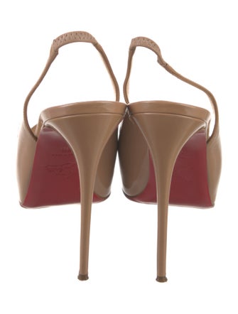 Christian Louboutin Patent Leather Slingback Sandals