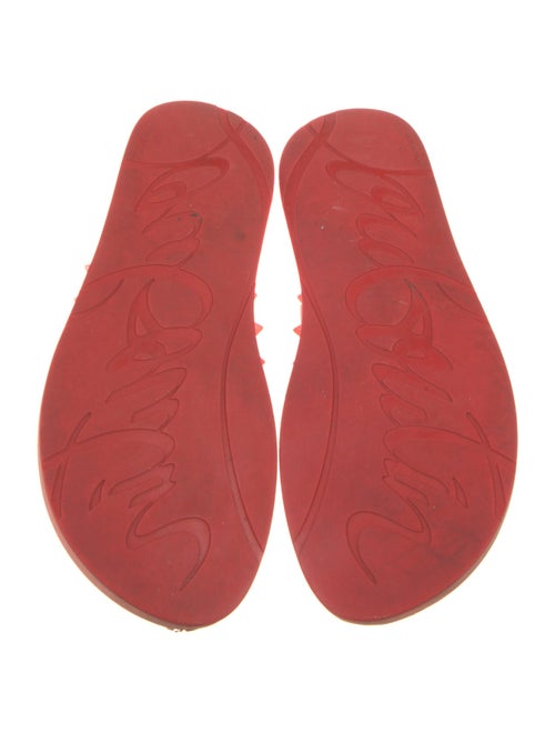 Christian Louboutin Spike Accents Rubber Flip Flops