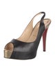 Christian Louboutin Leather Slingback Pumps