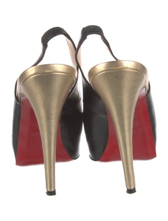 Christian Louboutin Leather Slingback Pumps