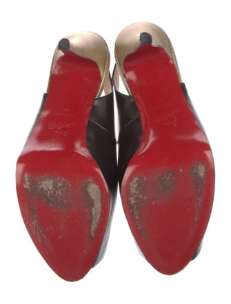 Christian Louboutin Leather Slingback Pumps
