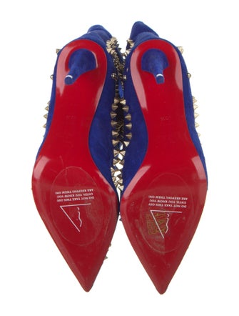 Christian Louboutin Suede Patterned Boots