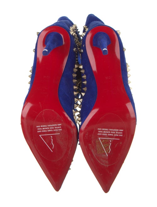 Christian Louboutin Suede Patterned Boots
