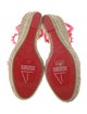 Christian Louboutin Patent Leather Studded Accents Espadrilles