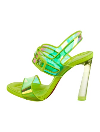 Christian Louboutin PVC Slingback Sandals