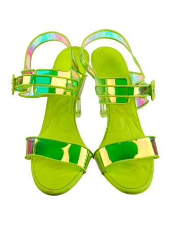 Christian Louboutin PVC Slingback Sandals