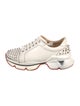 Christian Louboutin Spike Accents Leather Sneakers