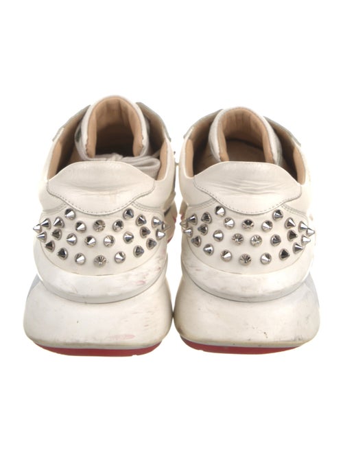 Christian Louboutin Spike Accents Leather Sneakers